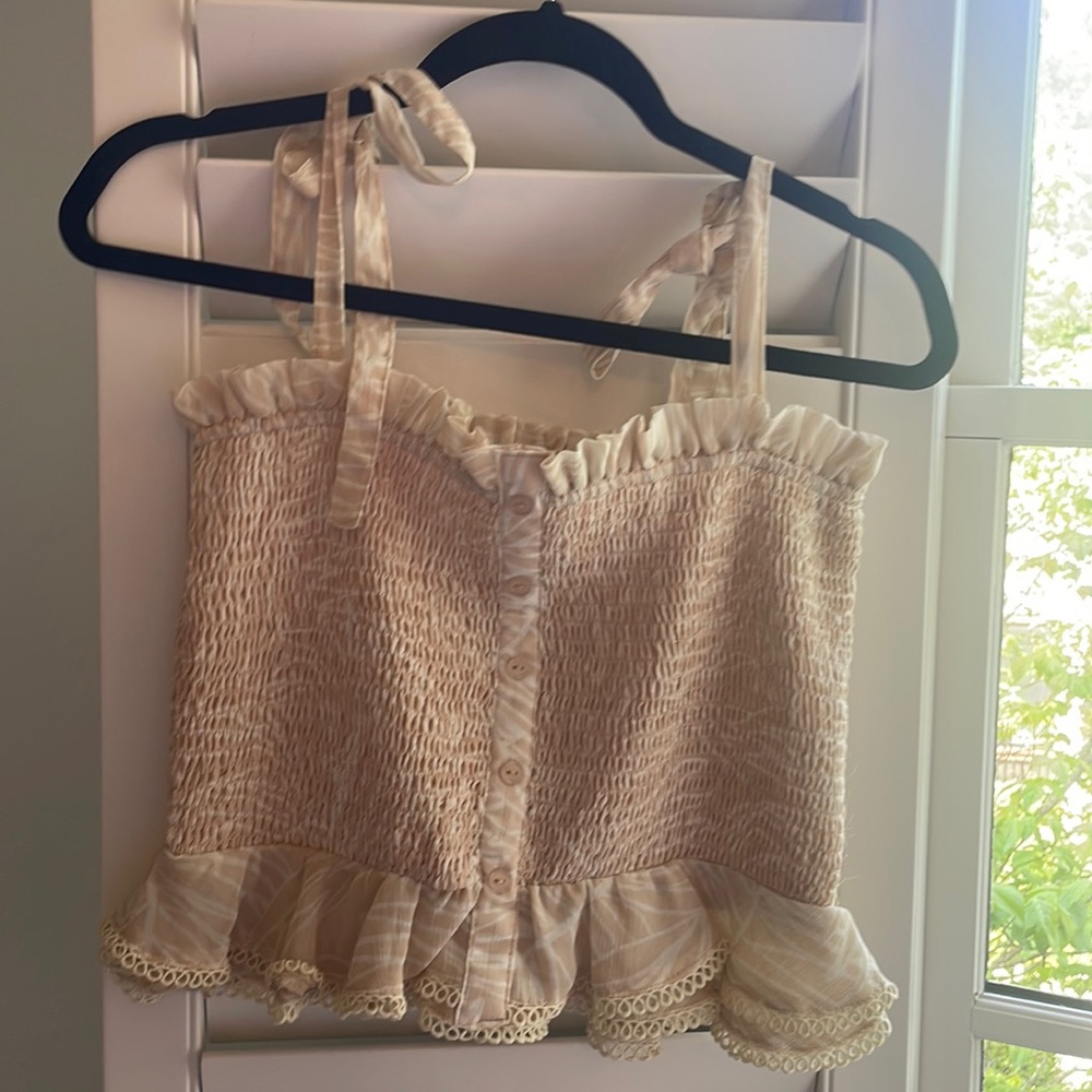 Stretchy pattern Tank Top